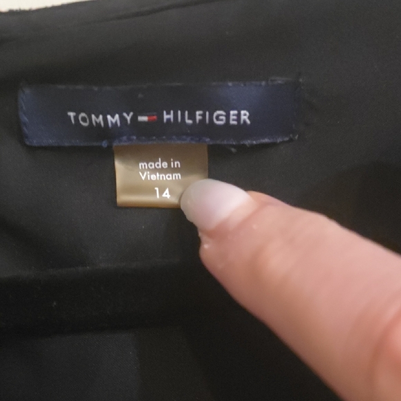 Tommy Hilfiger Black and White Floral Midi Dress - Picture 4 of 6